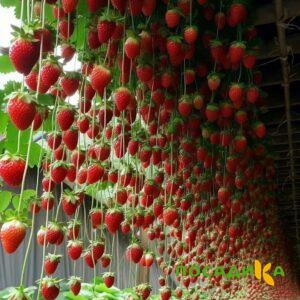 Клубника ампельная Анастасия купить по цене от 370р. в интернет-магазине «Посадика» с доставкой почтой в в Красноперекопске и по всей России – [изображение №1].