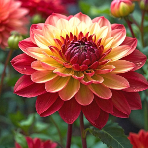 Георгин Оникс Найт купить по цене от 590р. в интернет-магазине «Посадика» с доставкой почтой в в Красноперекопске и по всей России – [изображение №1].