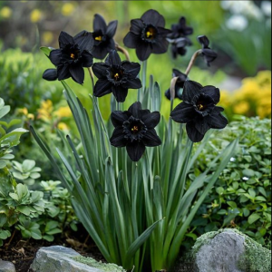 Нарцисс Тень Королевы купить по цене от 500р. в интернет-магазине «Посадика» с доставкой почтой в в Красноперекопске и по всей России – [изображение №1].